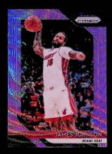 James Johnson 2018-19 Panini Prizm Purple Wave Prizm #186 Miami Heat