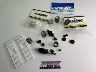 XRA308307 K XRAY Aluminum T4 Touring Car Shock Absorber Set (Black) (2) 308307K