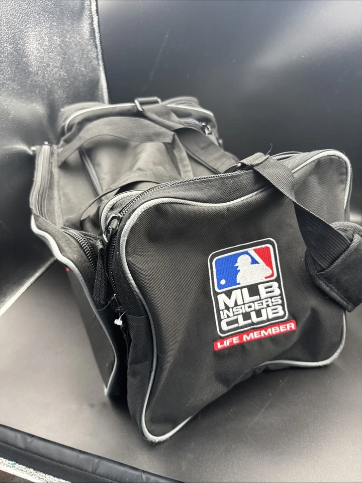 Bolso de Lona de Viaje New York Yankees Lona Negra MLB Insiders Club Life Member Foto 4 de 4