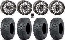 High Lifter HL23 Bdlk 14" Wheels Gm 30" Terra Hook Tires Kawasaki Mule Pro FXT