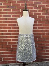 H M Silver Silver Sequin Mini Skirt - Sparkle A-Line girls size 8