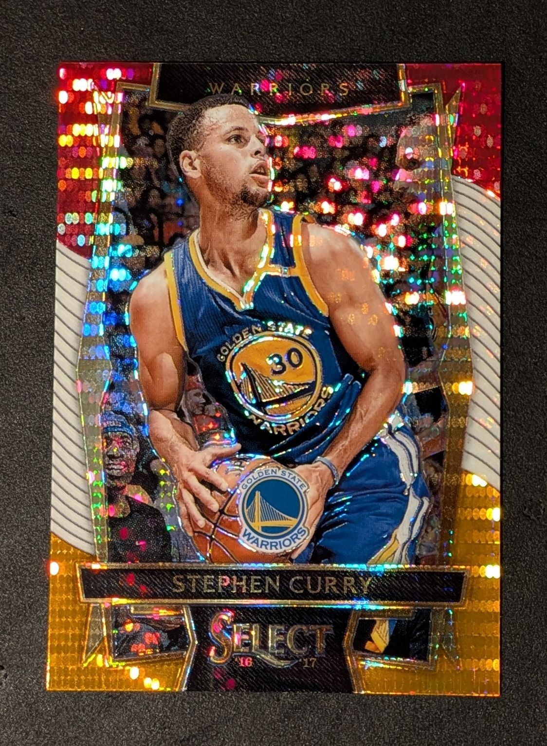 2016-17 Panini Select Concourse Tri-Color Prizm Stephen Curry #88 Warriors