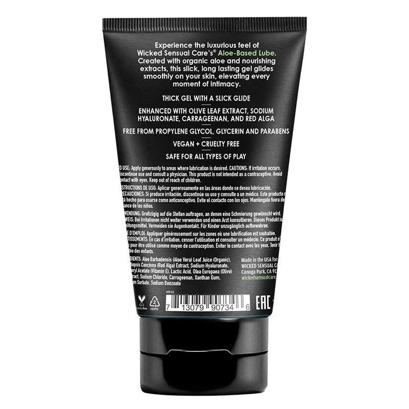Wicked Aloe Vera Based Thick Gel Slick Glide Intimate Lubricant 4 oz | eBay