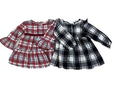 18-24 Month Girl Dress Lot-Masalababy Red Plaid And Children  s Place Black Dress