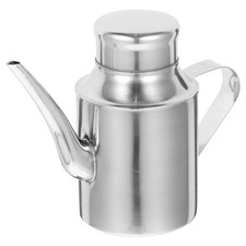 Vinegar Dispenser Bottle Oil Jug Stainless Steel Container with Pourer Cooking