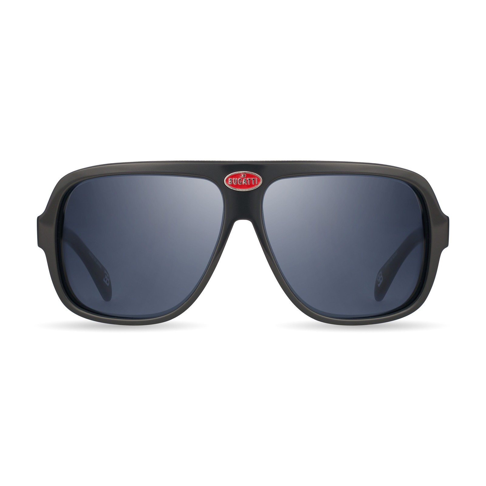 Bugatti Mens 60 mm Grey Black PVD Sunglasses 06-GCRY 51690₽