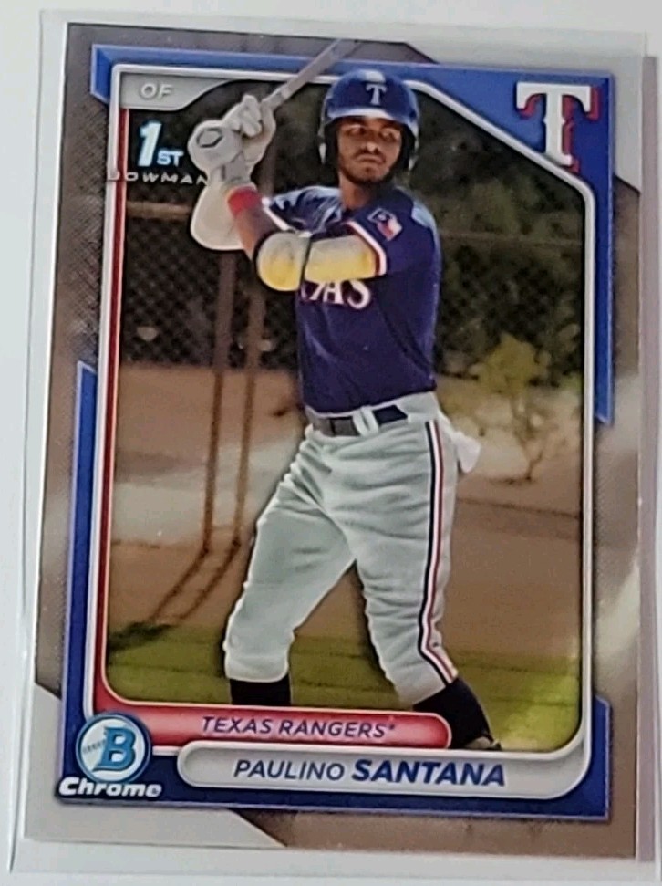 Paulino Santana 1st 2024 Bowman Chrome Prospect Card #BCP-245 Texas Rangers