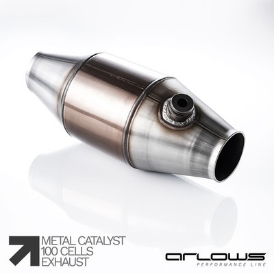 Arlows 100 Zellen Motorsport Metall Katalysator ( 120mm Durchmesser , 63,5mm Ans