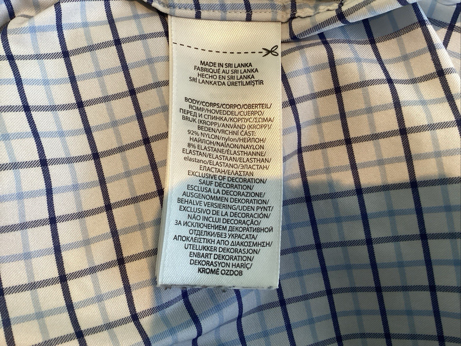 Polo Ralph Lauren Performance Twill-clbdppcs Men’s Plaid Shirt Size 2XLT/2TGL 