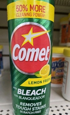 Comet 21 oz. All Purpose Abrasive Powder Cleaner with Bleach, Lemon