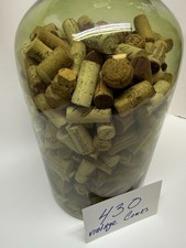 Large JUMBO Vintage Antique Glass Jar With 430 Wine & Champagne Corks.