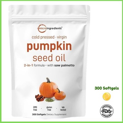 Original Micro Ingredients 2 In 1 Pumpkin Seed Oil With Saw Palmetto   