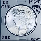 1925 P BU GEM PEACE SILVER DOLLAR UNC MS+++ U.S. MINT RARE COIN 8547