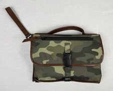 DockATot The Clutch Changer Wallet Bag Camouflage Brown Child Changing Bag VGC