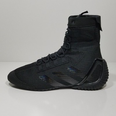 Size 9 - Adidas Speedex 23 Men's Boxing Shoes High Top - Black Carbon - IH2734