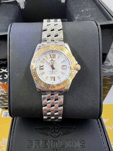 Breitling Lady Galactic C71356  Steel & Rose Gold 32mm Watch W...