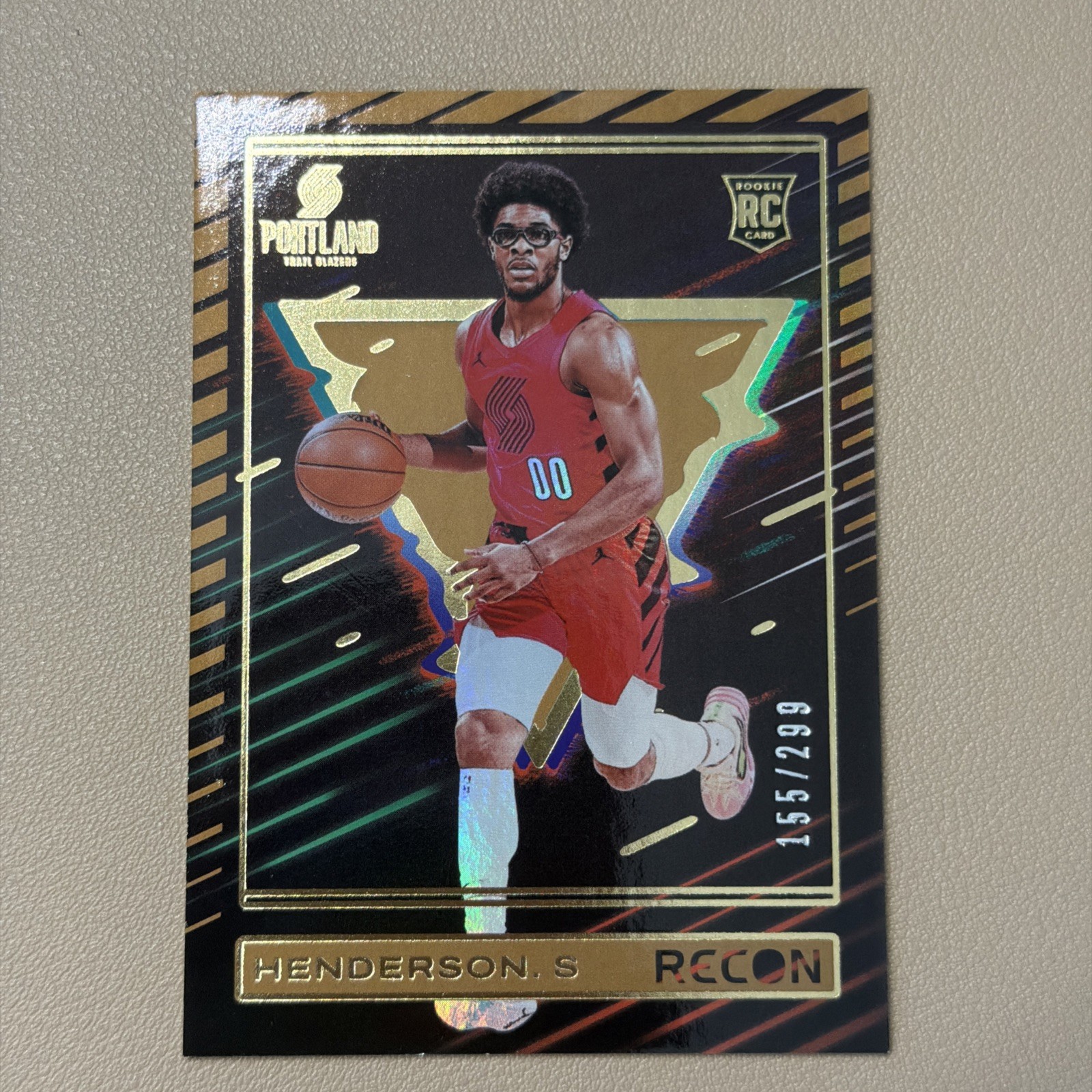 2023-24 Panini Recon Rookies Scoot Henderson #246 Holo Bronze /299 RC Blazers