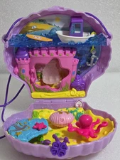 2019 Mattell Polly Pocket Power Seashell Purse GNH11 Compact As Pictured No Doll