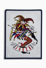 Joker Playing Card Embroidered Patch Sew Iron On Jacket Hat Bag