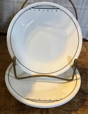 CORELLE FUSION Black Charcoal Bread  Plates (Set Of 4)