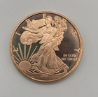 Walking Liberty .999 Fine Copper Bullion Round 1 Ounce