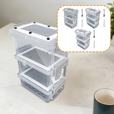 Roach Feeding Box Hatching Container Comfortable Easy to Clean Container Cage