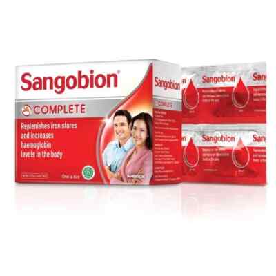 Sangobion Iron Supplement & Help Increase Haemoglobin 100 Capsules FREE SHIPPING