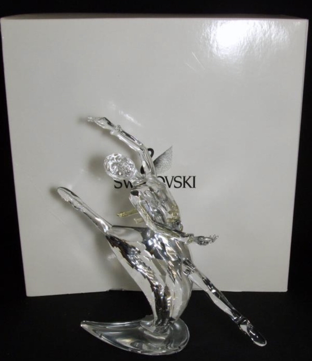 2004 Swarovski Crystal Signed 'ANNA' Magic Of Dance, Plinth, Name