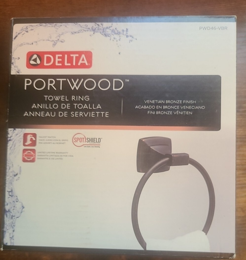2 Delta Portwood Towel Ring in Bronze Pwd46vbr for sale online eBay