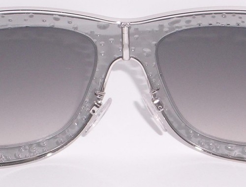 NEW Balenciaga BA55 20B Clear Grey Sunglasses 52-19-140 - Picture 7 of 11