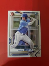 Carter Jensen 2021 Bowman Draft BD-106 , paper base , Kansas City Royals
