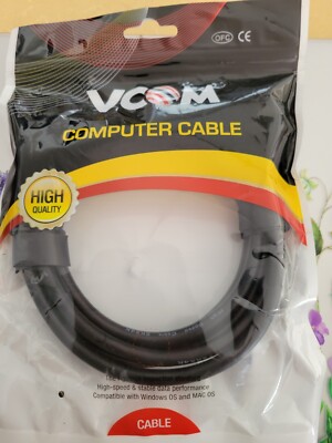 VCOM 6FT USB 2.0 COMPUTER CABLE Mac OS 2K x 4K high quality 