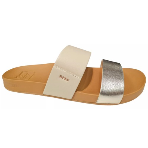 Reef Womens Sandals Cushion Vista Casual Slip On Slides Vegan Leather - Picture 10 of 17