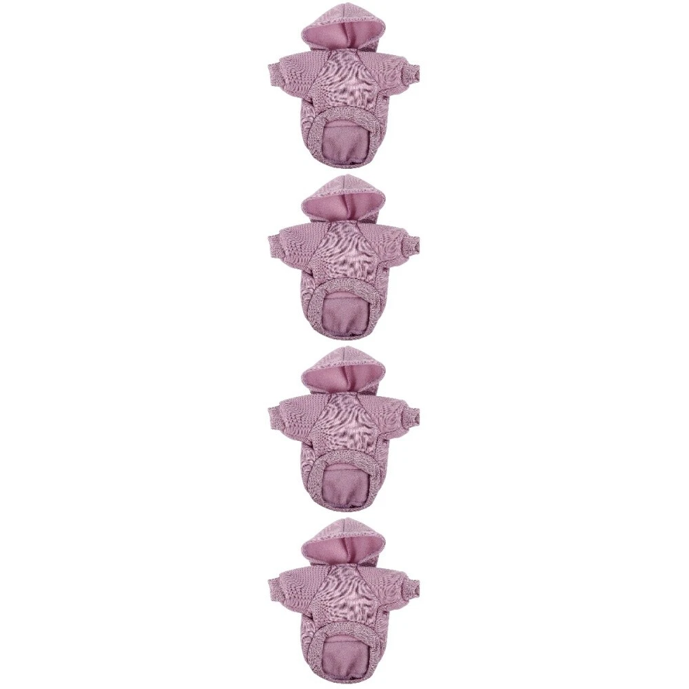 VETEMENTS Confezione 4 Vestiti Antivento Fretta Per Animali Domestici Felpa Cucciolo