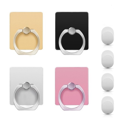 4er-Pack 360° drehbarer Handy Ring Halter - Universal Griff Ständer für Smartphones - Bild 1 von 4