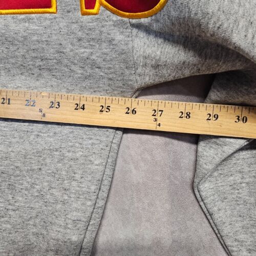 NWT Mitchell & Ness Houston Rockets Fleece Big Logo AOP Crewneck Sweater L $110 - Picture 7 of 8