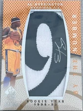 2007-08 SP Authentic By the Number Patch Auto Al Harrington #BN-AH /50