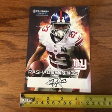 RASHAD JENNINGS FOOTBALL STAR HAND SIGNED AUTOGRAPHED 5x6.5” RARE PHOTOGRAPH