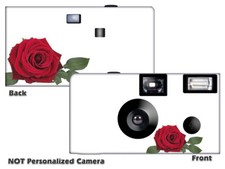 5 Red Rose Disposable Single Use Cameras Fun Cameras, Fuji film F50100