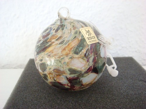 Eisch Handarbeit große Glaskugel Mundgeblasen / Fensterschmuck / Festlichkeiten - Bild 3 von 6