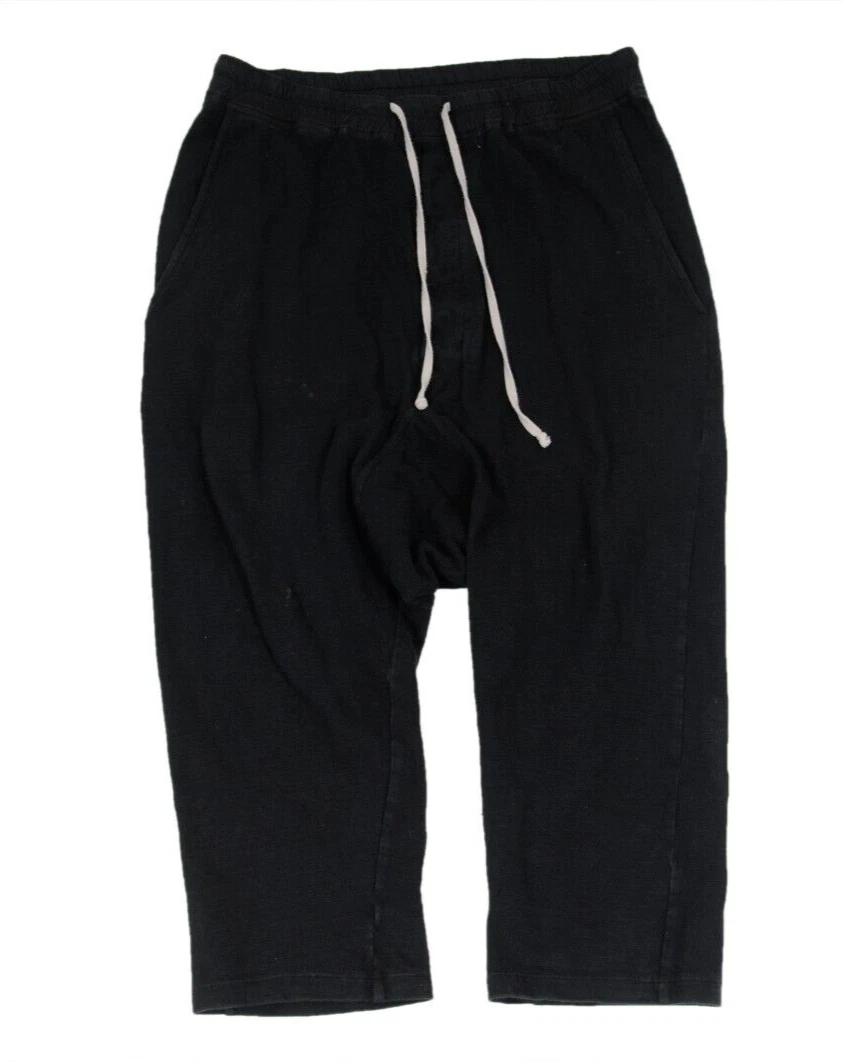 Rick Owens high-low drawstring shorts - Black