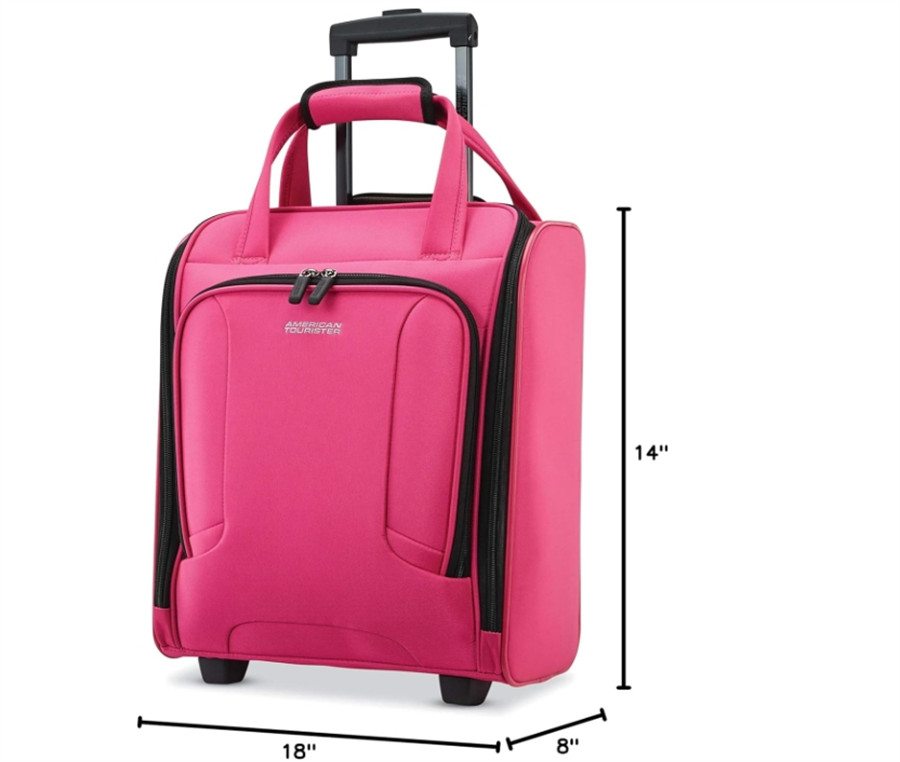 4 Kix Expandable Softside Luggage, Pink, Underseater, NEW