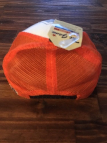 AUBURN UNIVERSITY Tigers White/ Orange/ Navy Mesh Snapback Trucker Hat Cap (L2) - Picture 3 of 9