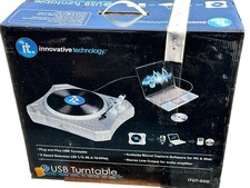 IT Innovative Technology Model ITUT-300 USB Turntable NEW/SEALED