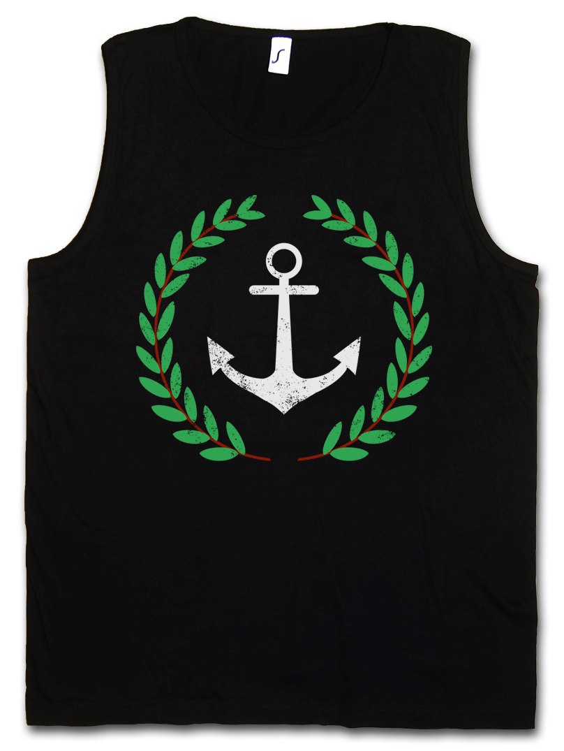 ALTRA TOP SERBATOIO PALESTRA ANCHOR AND WREATH Pablo Serie TV Anker und Kranz Escobar Narcos