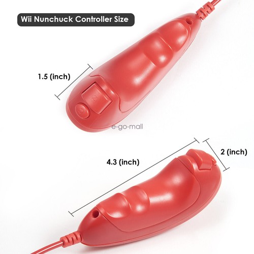 2 Pack Wii Nunchuck of Black Nintendo nunchucks for Nintendo Wii or Wii U Remote - Picture 38 of 52