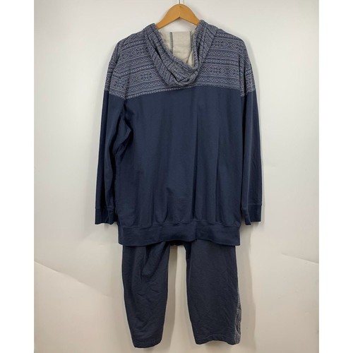 KingSize Men's Big & Tall French Terry Snow Lodge Hoodie Lounge Set Size XL - 第 2/19 張圖片