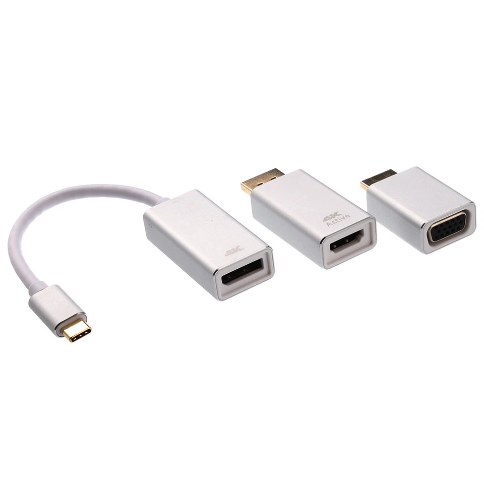 USB 3.1 Type-C to DP Display Port HDMI VGA Female Active Adapter Converter S8 S7 - Image 4 of 4