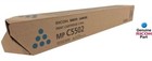 Ricoh Printer Toner Cartridges (MP C5502, Genuine) - Brand New CYAN