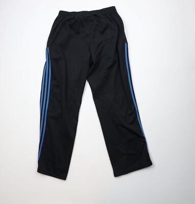 Vintage Y2K Adidas Mens Large Faded Striped Wide Leg
